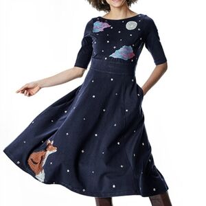 eShakti embroidered Knit dress 4x Fox And Moon